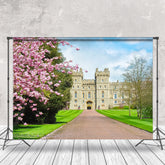 Lofaris Floral Trees Windsor Castle Spring Photo Backdrop